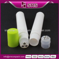 SRS various volume Plastic roller ball bottle with three ball