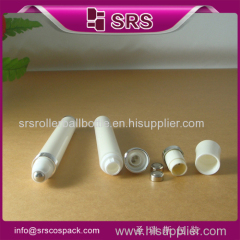 SRS white color electronic vibrating 10ml roll on bottle for eye massage