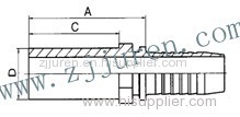 Straight Metric Standpipe Hydraulic Hose Fitting 50011 by CNC machine