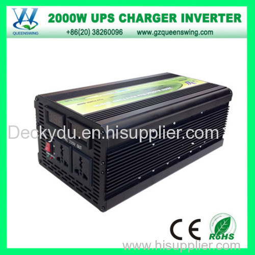 QueensWing DC12V to AC220V 2000W Solar Power Inverter With UPS Charger