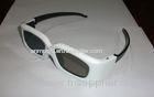 Infrared DLP Link 3D Glasses White Plastic Frame Low Power Consumption