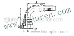 BSP Female Hydraulic Hose Fittings 22191 by CNC machine