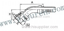 High Pressure 45 Degree BSP Female Multiseal Tube Fitting 22141