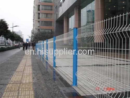PVC coated 3D security fencing.welded steel fence