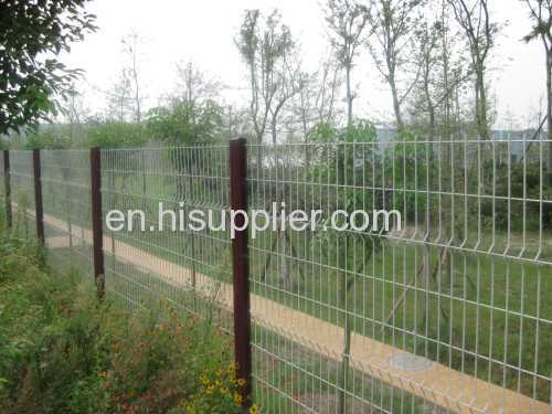 3D panel security fencing.3D curved vinyl coated garden security fence