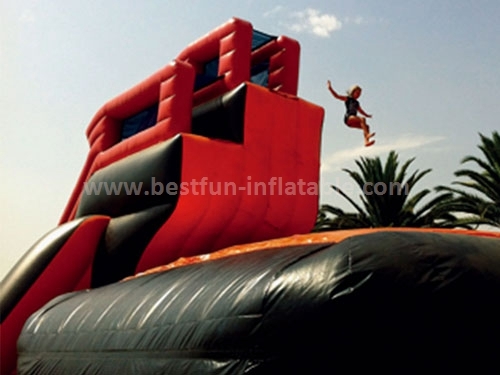 Inflatable bungee airbag trampoline park bouncer airbag for sale