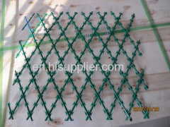 galvanized/powder coated razor barbed wire mesh