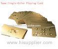 24K Pure Gold foil Playing Cards Poker for Birthday gifts 57mm * 87mm