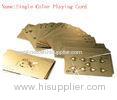 24K Pure Gold foil Playing Cards Poker for Birthday gifts 57mm * 87mm
