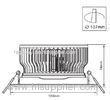 80% Energy Saving 15W, 1350 LM, AC 85 - 265V LED Down Lighting Lamps / LED Ceiling Lamp