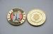 24k Laser Screen pringting Souvenir Gold Coin For business gifts