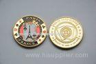 24k Laser Screen pringting Souvenir Gold Coin For business gifts