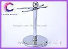 Safety Shaving Brush And Razor Stand , Zinc alloy + stainless steel men shaving kits