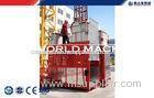 SS100 / 100 Construction lifter Machinery two cage for building material