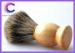 Mens grooming brush , custom shave brush with mixed badger hair / wooden Handle