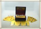 24k Engrave Gold foil playing card 87mm * 57mm for business gifts