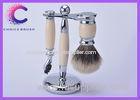 Luxury 3 piece shaving set in finest badger for men's beard razor shaving