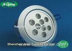 Brightness Adjustable Home LED Downlight 9W With 6500k White CE