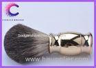 Golden custom shaving brushes for barber shop with black badger hair for men
