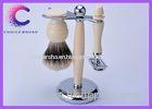 Ivory 3 piece shaving set with Brush and Safety Razor for men