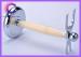 Stainless steel + ivory shaving brush stands holders kit for men