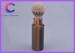 Silvertip badger hair shave brush travel tube with faux horn handle