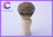 Handmade shaving brushes white handle with best badger for barber shop