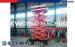 Vertical Folding Four-wheel Trailing mobile hydraulic scissor lift 6 - 20m