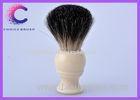 Handmade shaving brushes black badger with faux ivory handle mens shave brush