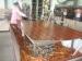 Plain Melamine MDF board for Furniture and Cabinet , Laminated Walnut medium density fiberboard