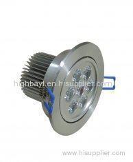 Low Power 85 - 265V 50HZ Die - Casting Alu & Glass LED Ceiling Lamp 7W CE, RoHS Approval