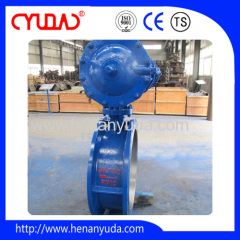 Flange type pneumatic actuator control butterfly valve