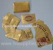 OEM 500 euro 24K Gold Playing Cards durable plastic in inner layer