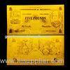 Collection 5 Old AUD Double Logo 24k Pure Gold Banknote For Business Gifts