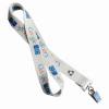 Eco neck strap custom lanyards with metal clip