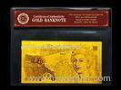 Pure 99.9% 24k Gold Banknote 10 Pound Banknote,Include Certificate Great Gift