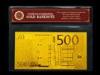 500 European 24k Engrave Gold Banknote GOLD 999999 Plated With PVC Base