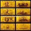 America Gold Engrave Banknote , Value Collection Golden Dollar Bills