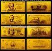America Gold Engrave Banknote , Value Collection Golden Dollar Bills