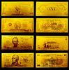 Engrave Gold Banknote , Double Logo 99.9 PURE BILL 24 Kara Bank Note
