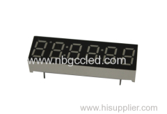 black surface red color 6 digit led display for different uses;7 segment led display