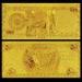 500 Dinars Gold Plated Banknotes 24k Gold Leaf Plated Present