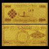 Golden Gift And Crafts Iraq 1000 Dinar Gold Banknote With 999 Gold For Home Decoration