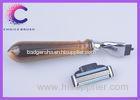 Small Shaving razor faux horn handle Mach 3 razor triple blades