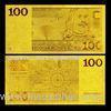 Netherland 100 Gulden Gold Foil Banknote Pure 99.9% 24K Gold Plated For Souvenir Gift