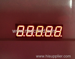 7 segment LED display manufacturer 0.56" 5 digit bright red color