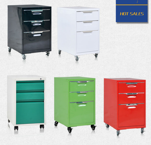 Movable Metal Drawer Cabinet, steel mobile pedestal cabinet