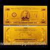 Double logo plated gold foil banknote