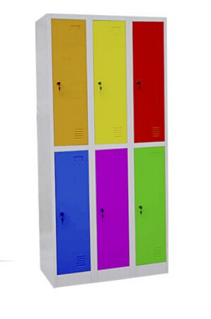 Steel office furniture China supplier used school clothes storage student color door locker for sale