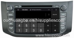 Ouchuangbo Nissan Sylphy/B17 2012-2014 autoradio DVD radio gps android 4.4 OS support 3G WIFI iPod